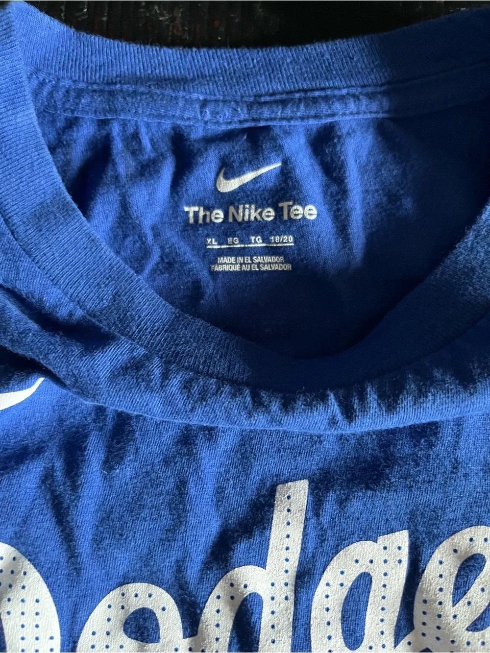 Mookie Betts #50 Los Angeles Dodgers Royal Blue Tee by Nike Youth Size XL